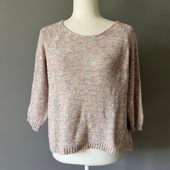 ZARA Trafaluc Rainbow Knit Pastel Sweater - Picture 1 of 10